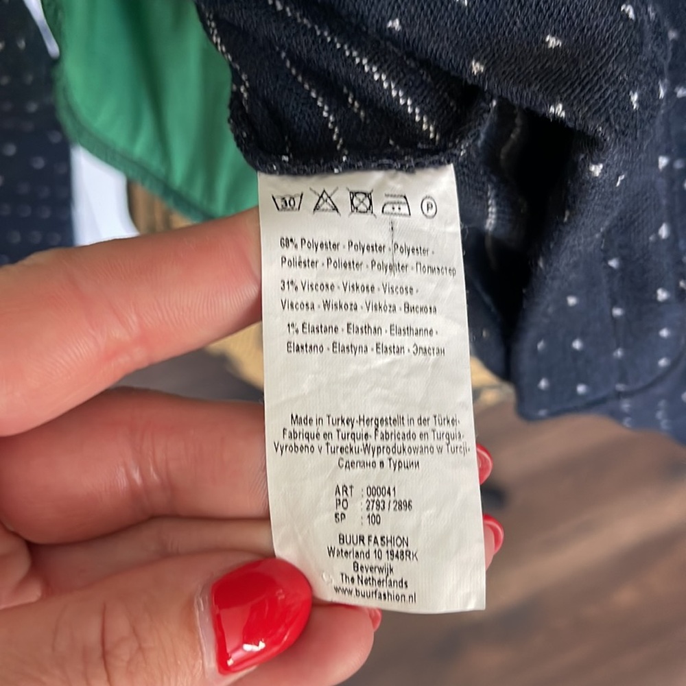 Yest Navy Blue Pattern Blazer - image 8